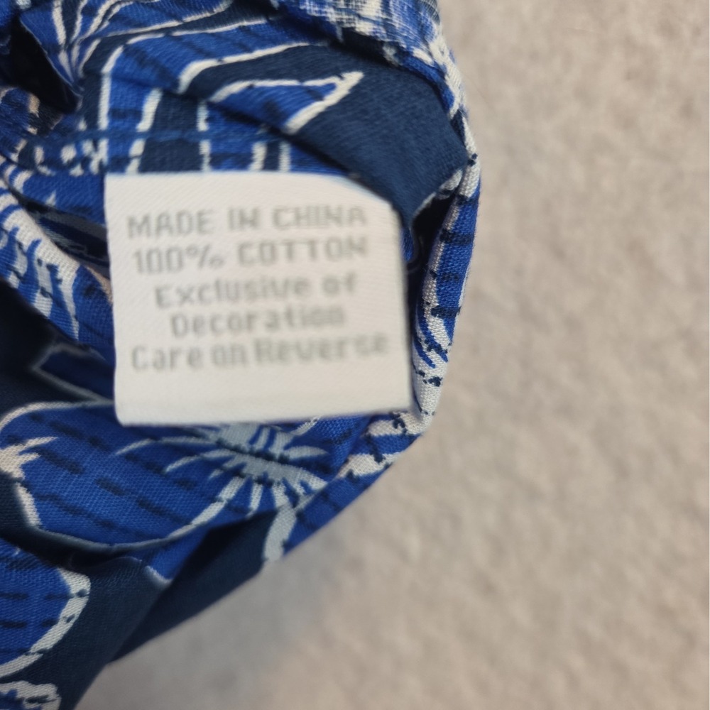 Kentucky Wildcats Hawaiian Shirt Mens L Blue Floral Top Of The World NCAA NWT - Picture 4 of 8